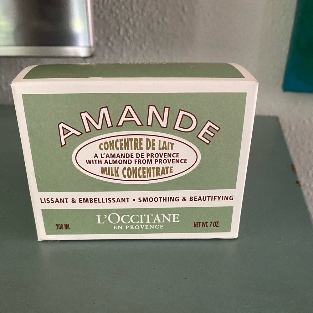 Rich almond butter milk concentrate